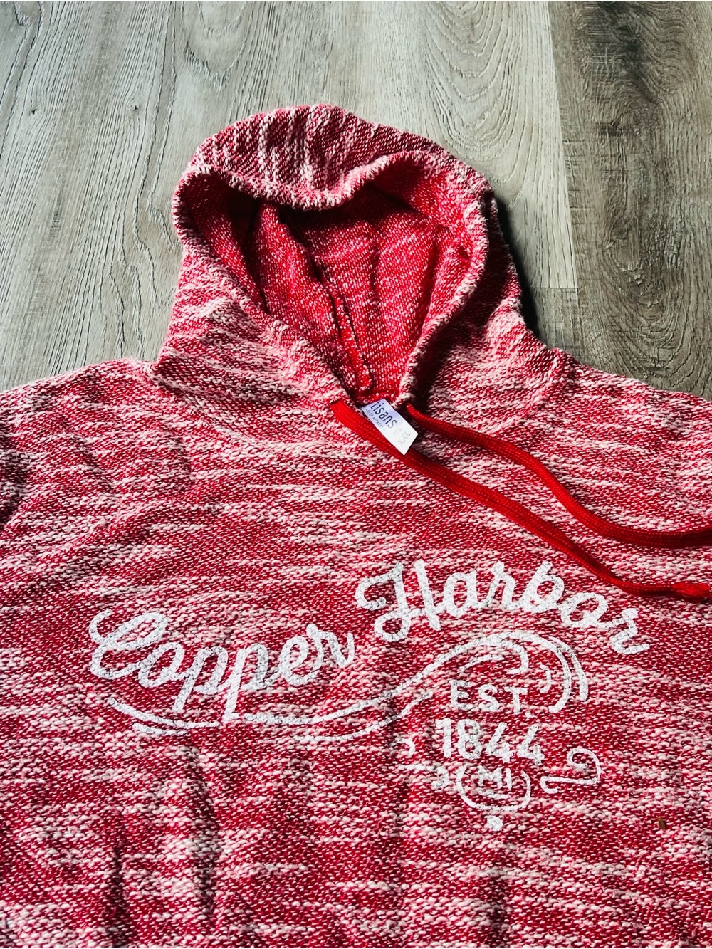 Vintage Copper Harbor Mi Knit Hoodie By Artisan Women’s XXL